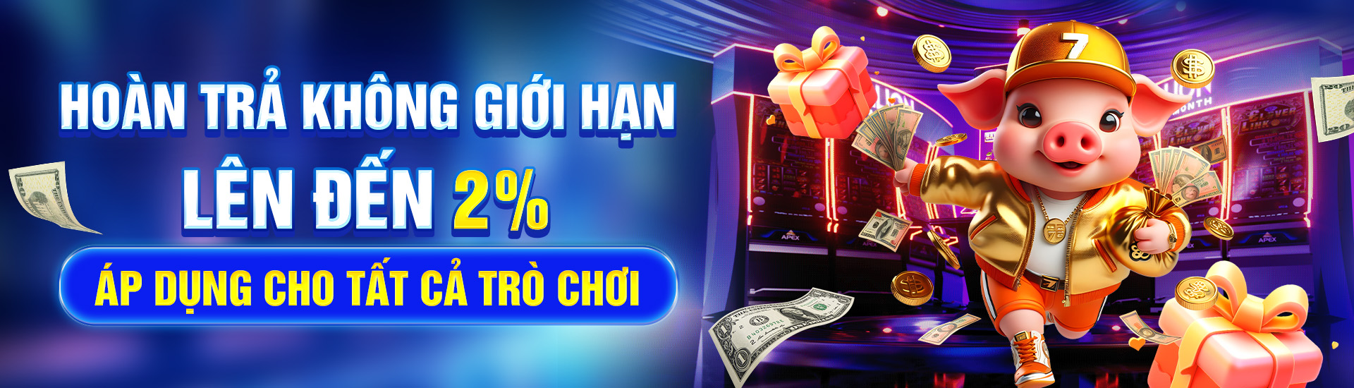 Hoàn trả không giới hạn lên đến 2%